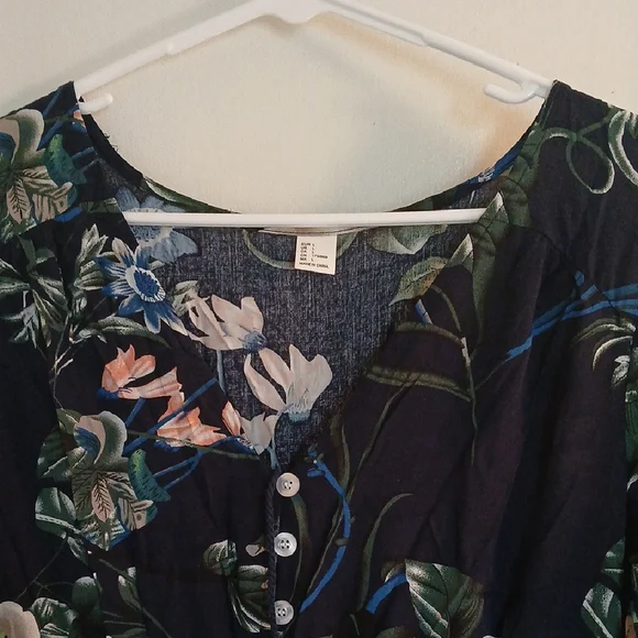 H&M Floral Bell Sleeve Maxi Sundress - Picture 7 of 12